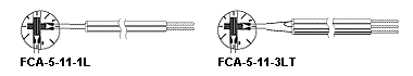 doppio estensimetro serie FCA da 5 mm